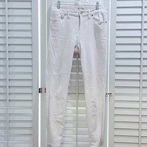 Madewell skinny white jean